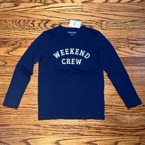 NWT J. Crew Crewcuts Long Sleeve T-Shirt, Boy Small